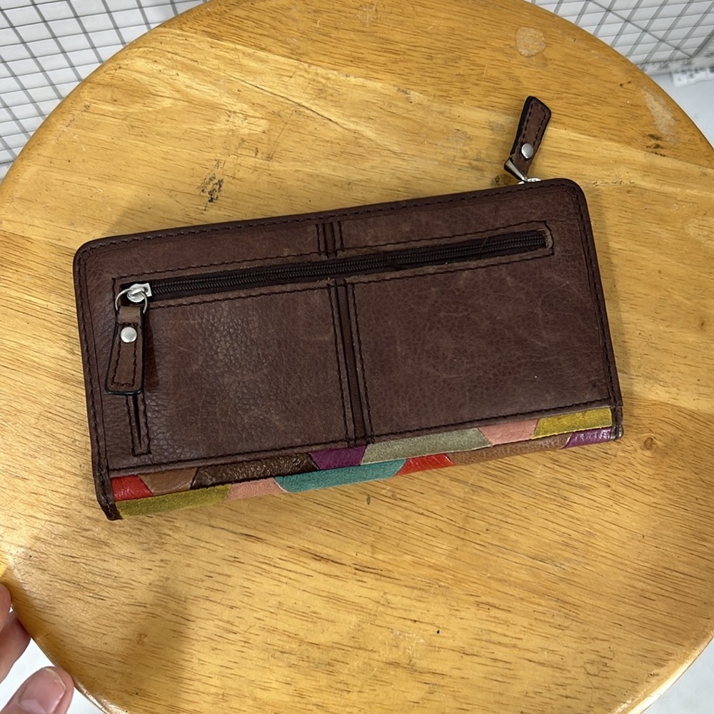 Fossil, Patchwork, Leather Wallet - image 4